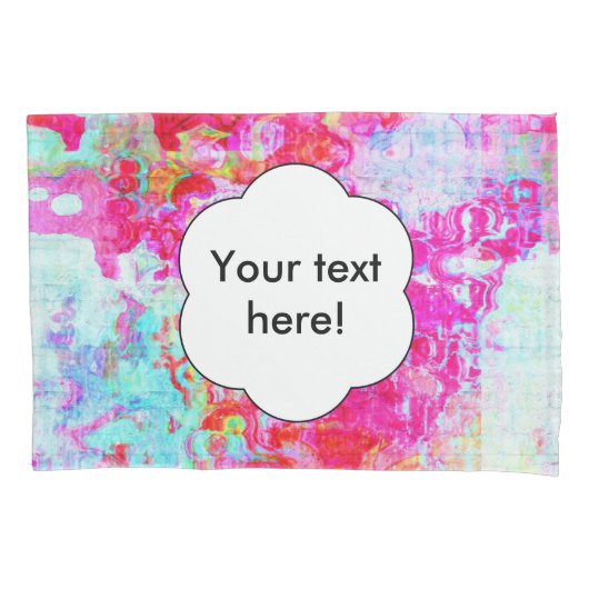 Housse D'oreillers Texture rouge rose (devant)