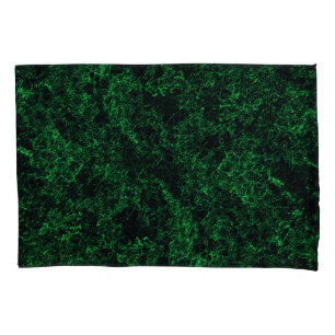 Housse D'oreillers Texture vert foncé, éponge détruite ou corrodée