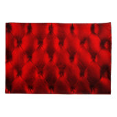 Housse D'oreillers Texture vintage de rembourrage rouge (Dos)
