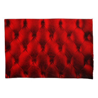 Housse D'oreillers Texture vintage de rembourrage rouge
