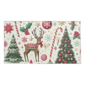 Housse D'oreillers Thème de Noël taille King (Dos)