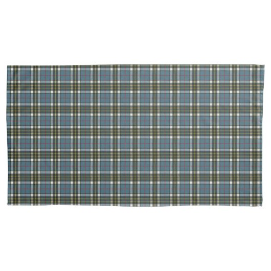 Housse D'oreillers Thompson Blue Original Scottish Tartan (devant-gauche)