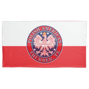 Housse D'oreillers Thurber Texas Polonais Aigle Américain