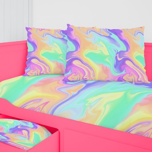 Housse D'oreillers Tie Dye Swirl Pastel Super