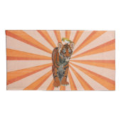 HOUSSE D'OREILLERS TIGER ET OISEAU D'OR (Dos-Droit)