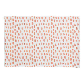 Housse D'oreillers Tirets de corail oranges
