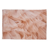 Housse D'oreillers Tissu rose Pastel : Textures Élégantes. (Dos)