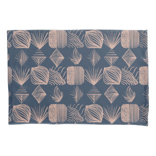 Housse D'oreillers Tissu Tribal des Caraïbes audacieux : bleu marine,