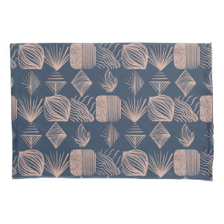 Housse D'oreillers Tissu Tribal des Caraïbes audacieux : bleu marine,