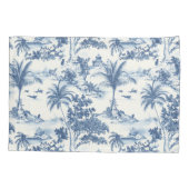 Housse D'oreillers Toile Tropicale De Jouy (Dos-gauche)