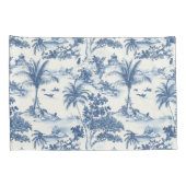 Housse D'oreillers Toile Tropicale De Jouy (Dos-Droit)
