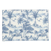 Housse D'oreillers Toile Tropicale De Jouy (devant-Droit)