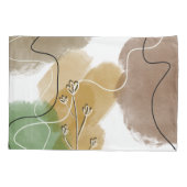 Housse D'oreillers Tonalité de la Terre d'extraction botanique (Dos)