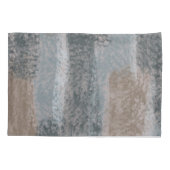 Housse D'oreillers Tons doux Abstraits gris Beige Acier Bleu & Brown (Dos-gauche)