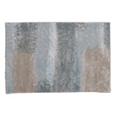 Housse D'oreillers Tons doux Abstraits gris Beige Acier Bleu & Brown (devant-Droit)