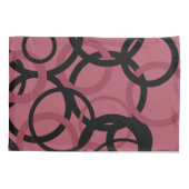 Housse D'oreillers Topaz fumé et cercles noirs (Dos)