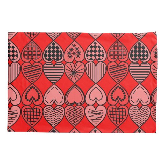 Housse D'oreillers Topsy Turvy Hearts (Dos)