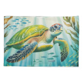 Housse D'oreillers Tortue peinte (Dos)
