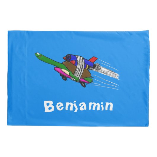 Housse D'oreillers Tortue volante (Dos)