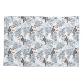 Housse D'oreillers Toucan gris (Dos-gauche)