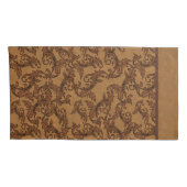 Housse D'oreillers Tourbières à feuilles Renaissance italienne (rouil (Dos-Droit)