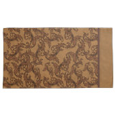 Housse D'oreillers Tourbières à feuilles Renaissance italienne (rouil (devant-Droit)