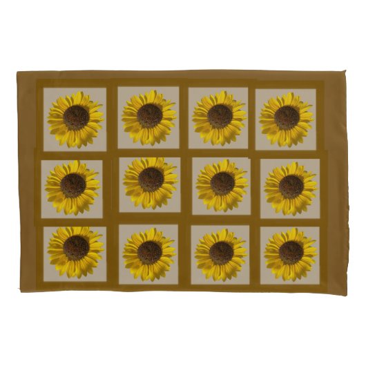 Housse D'oreillers Tournesol (devant)