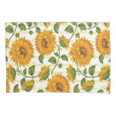 Housse D'oreillers Tournesols et texte (devant)