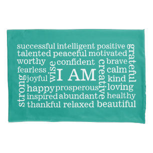 Housse D'oreillers Toutes affirmations quotidiennes d'image positive