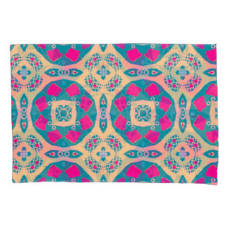 Housse D'oreillers Traditionnel, patchwork péruvien, motif de tuiles