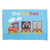 Housse D'oreillers Train Jouet Toddler Boys Birthday Blue (devant)