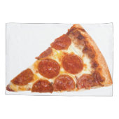 Housse D'oreillers Tranche de pizza pepperoni classique de SlipperyJo (Dos)