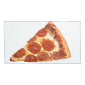 Housse D'oreillers Tranche de pizza pepperoni classique de SlipperyJo (Dos)