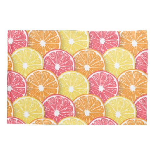 Housse D'oreillers Tranches d'agrumes (Dos-gauche)