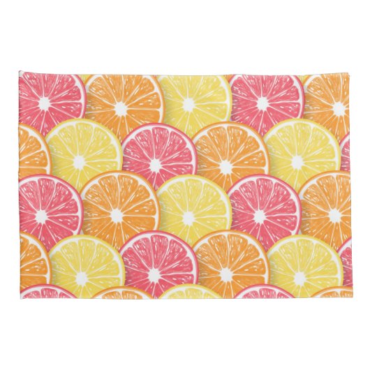 Housse D'oreillers Tranches d'agrumes (Dos-Droit)
