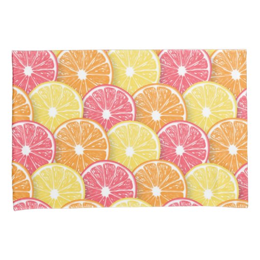 Housse D'oreillers Tranches d'agrumes (devant-Droit)