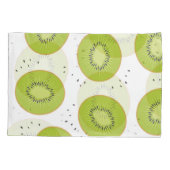 Housse D'oreillers Tranches de fruits Kiwi, illustration transparente (Dos)