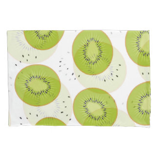 Housse D'oreillers Tranches de fruits Kiwi, illustration transparente