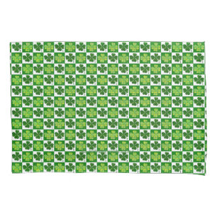 Housse D'oreillers Trèfle à quatre feuilles de la Saint-Patrick de Sl