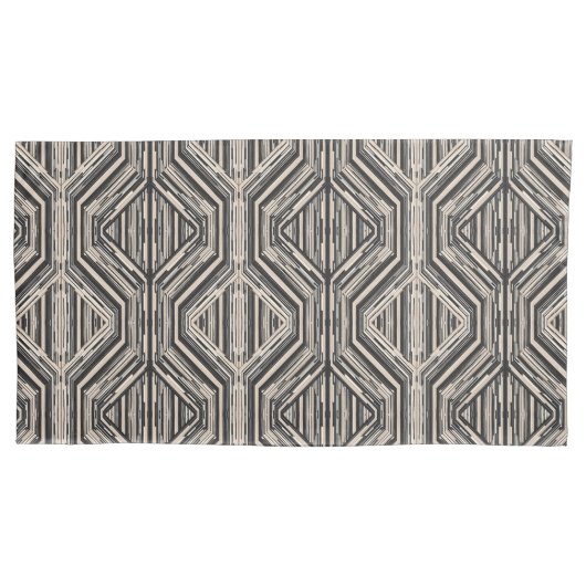 Housse D'oreillers Trellis Moderne Carrés et diamants (devant-gauche)