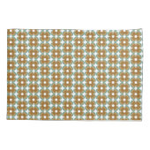 Housse D'oreillers Trendy Teal Caramel Retro Groovy Flowers Seamless (Dos-gauche)