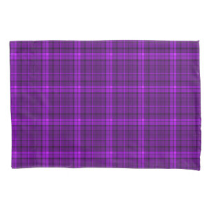 Housse D'oreillers Très belle à damiers motif de violet