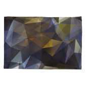 Housse D'oreillers Triangle brillant vintage, texture diamant. (Dos)