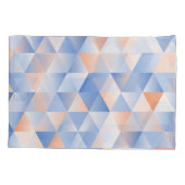 Housse D'oreillers Triangles bleus doux (Dos)