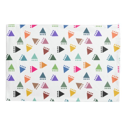 Housse D'oreillers Triangles Boho (Dos)