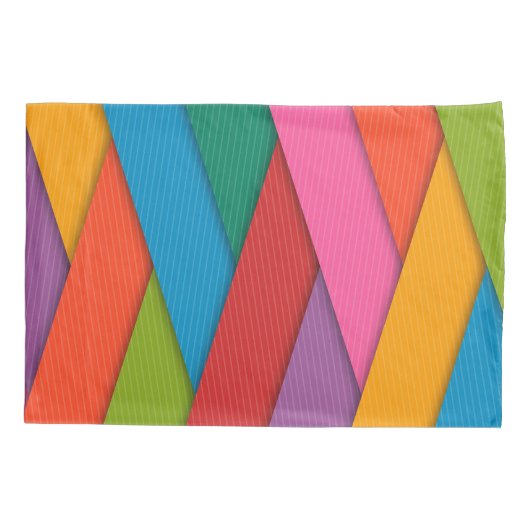 Housse D'oreillers Triangles colorés Coque coussin (Dos)