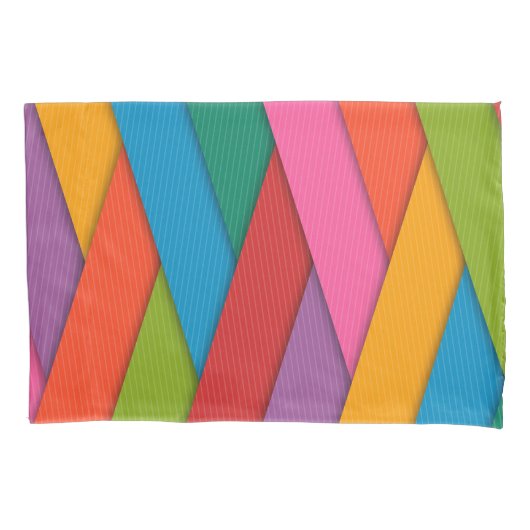 Housse D'oreillers Triangles colorés Coque coussin (devant)