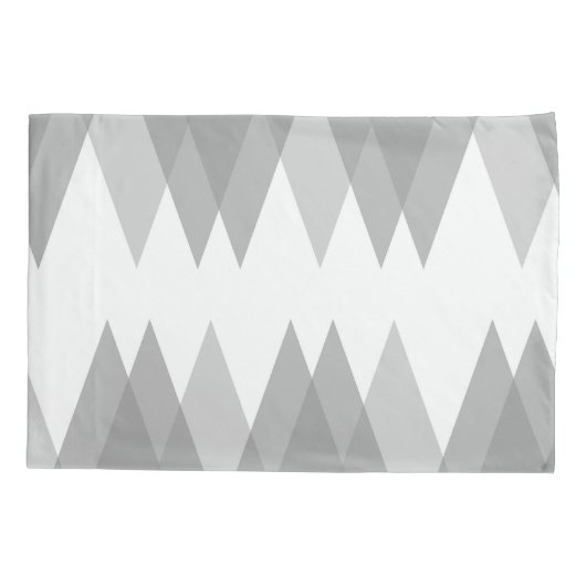 Housse D'oreillers Triangles gris (Dos)