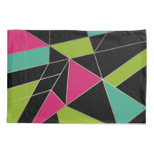 Housse D'oreillers Triangles mode géométrie d'impression abstraite (Dos)