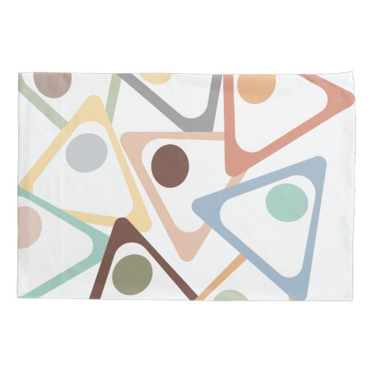 Housse D'oreillers Triangles Pastel (Dos)